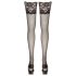 Cottelli - Black Floral Lace Thigh-Highs