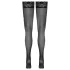 Cottelli - lace-top hold-up stockings (black) - 5