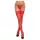 Cottelli - Lace Floral Thigh-Highs (Red)