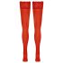 Cottelli - Lace Floral Thigh-Highs (Red) - 4/L