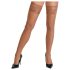 Cottelli - Lace & Floral Thigh-High Stockings (Nude) - 3/M-L