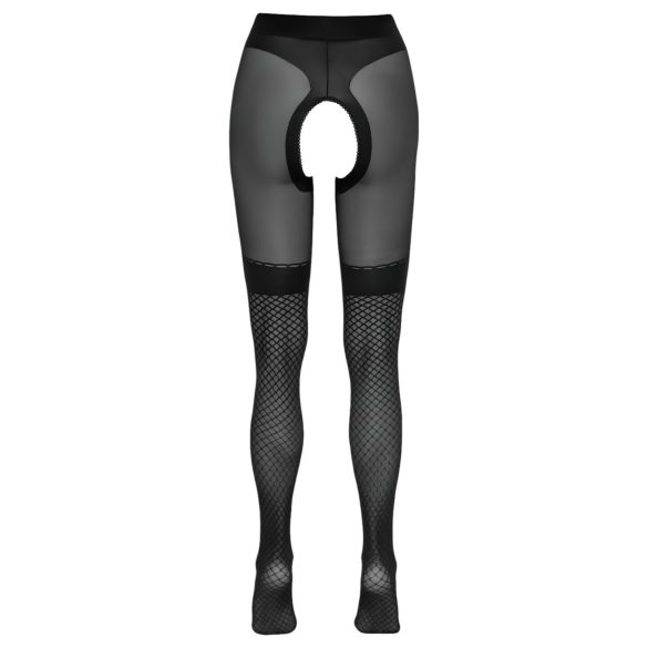 Cottelli - Open Fishnet Stockings (Black)  - 4