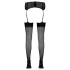Cottelli - Black Stockings with High Heel Seam and Back Stripe