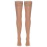 Cottelli - Silky Thigh-High Stockings (Natural) - L