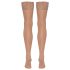 Cottelli - Silky Thigh-High Stockings (Natural) - L