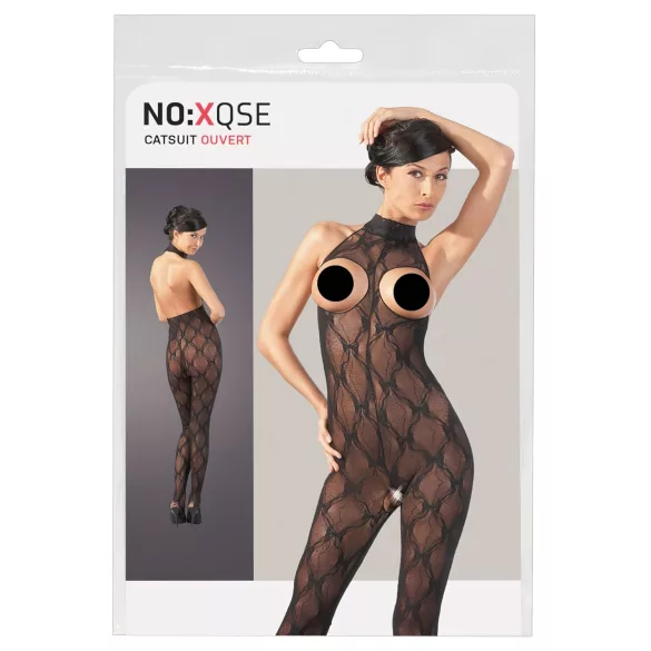 NO:XQSE - Lace Jumpsuit with Open Bust Design