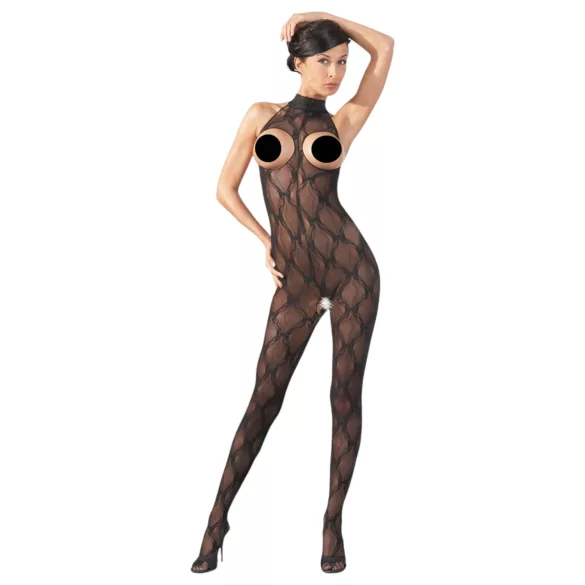 NO:XQSE - Lace Jumpsuit with Open Bust Design