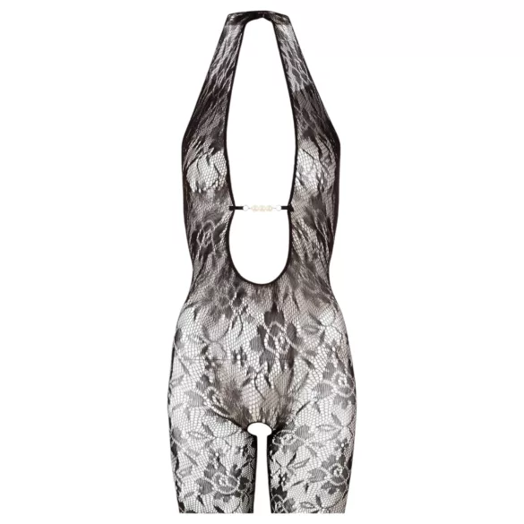 NO:XQSE - Lace Jumpsuit with Pearl Embellishments - L/XL