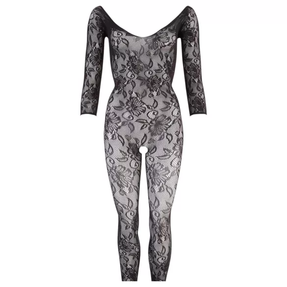NO:XQSE - Floral Catsuit - Black (S-L)
