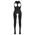 NO:XQSE - Open Halter Catsuit – Black (S-L)
