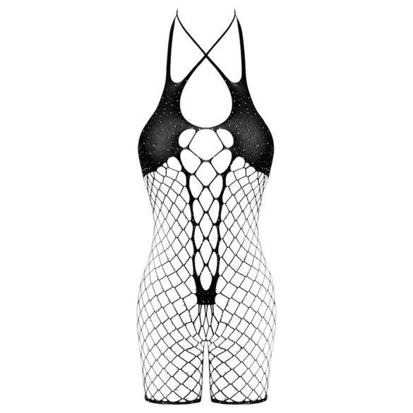 Cottelli - Black Mesh Open-Body Lingerie (S-L)