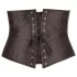 Cottelli Plus Size - Black Satin Waist Corset - 2XL