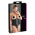 Cottelli Plus Size - Black Satin Waist Corset - 4XL
