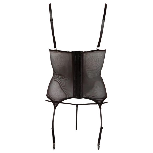 Cottelli - Sleek Striped Sheer Top (Black) - L