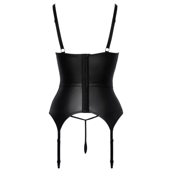 Abierta Fina - Uplift Top with Garter (Black)