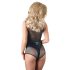 Cottelli - Shimmering Mesh Bodysuit (Black) - XL