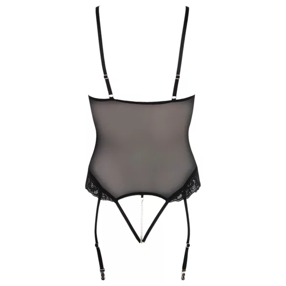 Cottelli Bondage - Black Metal Ring Body & Wrist Cuffs - L