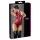 Cottelli Party - zip-up, sleeveless shiny bodysuit (red) - L