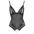Cottelli - Lacy, Beaded Open Body (Black) - L