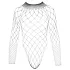 NO:XQSE - long-sleeved black fishnet bodysuit (S-L)