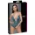 Cottelli - lace-up, lace, open crotch bodysuit (green) - XL