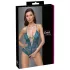 Cottelli - lace-up, lace, open crotch bodysuit (green) - XL