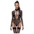 Cottelli - Sheer Strappy Bodysuit (Black) - L
