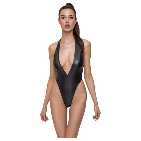 Cottelli Party - Glossy Halterneck Bodysuit (Black) - M
