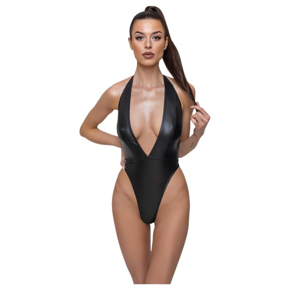 Cottelli Party - Glossy Halterneck Bodysuit (Black) - M
