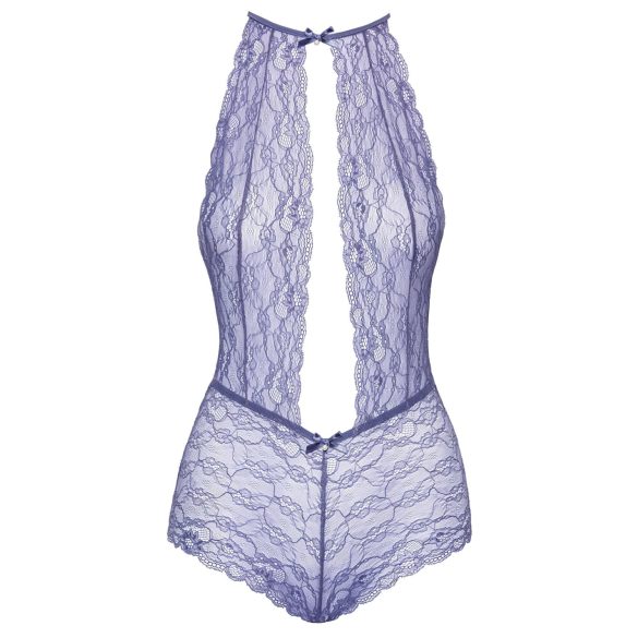 Kissable - Halter Lace Bodysuit (Purple) - L/XL