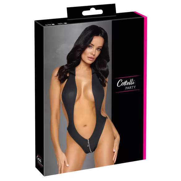 Cottelli Party - Black Collar Bodysuit