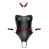 Cottelli Bondage - shiny bodysuit with arm and neck restraints (black)