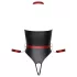 Cottelli Bondage - shiny bodysuit with arm and neck restraints (black) - L