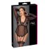 Cottelli Curves - Sheer Bodysuit (Black)