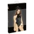 Noir - Shiny Halter Neck Bodysuit (Black) - XL