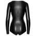 Noir - Sleek Long-Sleeve Bodysuit (Black)
