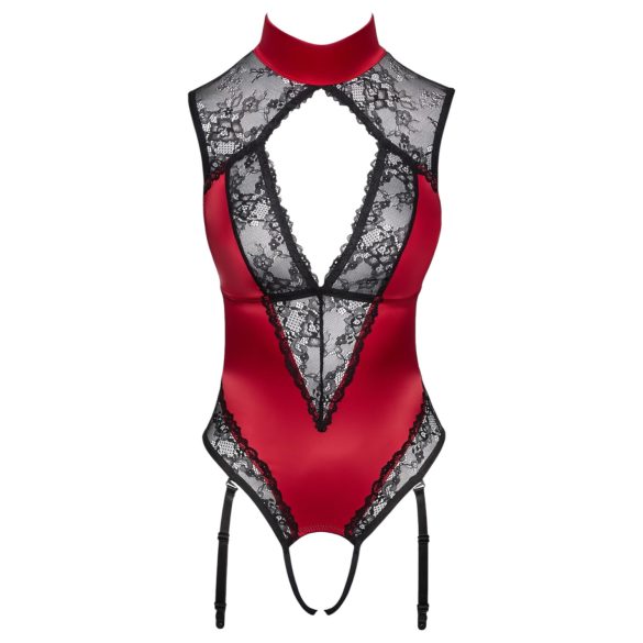 Cottelli - Lace Halter Neck Bodysuit (Red)