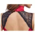 Cottelli - Lace Halter Neck Bodysuit (Red) - M