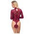 Cottelli - Sheer Lace Bodysuit (Red)