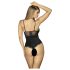Obsessive Luvae - Body with Sheer Bust (Black) - L/XL