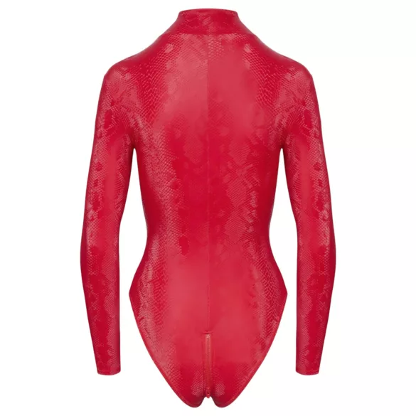 Cottelli - Red Snake Print Bodysuit - M