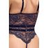Cottelli - Open Strappy Black Lingerie Bodysuit - M