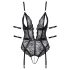 Cottelli Bondage - Open Lace Bodysuit (Black) - L