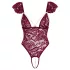 Cottelli - Lace Pearl Bodysuit (Red) - M
