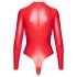Noir - Shiny Finish Bodysuit (Red)