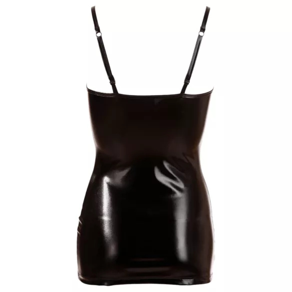 Cottelli - Shiny Lace-Up Dress (Black) - XL