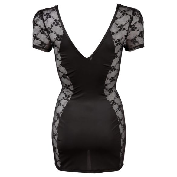 Cottelli - Black Lace Bow Dress - M