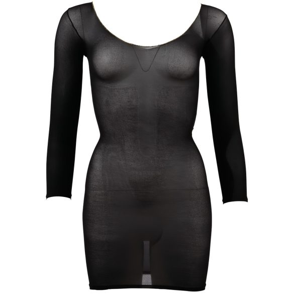 NO:XQSE - Sheer Long-Sleeve Bodysuit in Black (S-L)