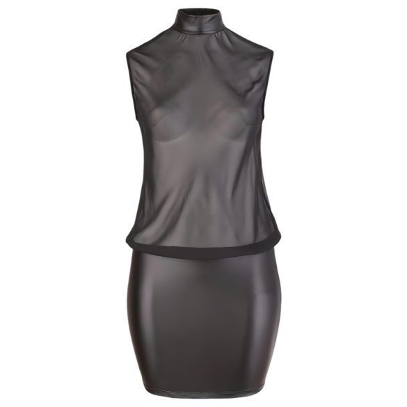 Cottelli Plus Size - Shimmering Chiffon Dress (Black) - 2XL