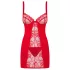 Obsessive Heartina - Red Nightdress & Thong Set